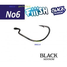 FiiiSH BLACK MINNOW HOOKS No6